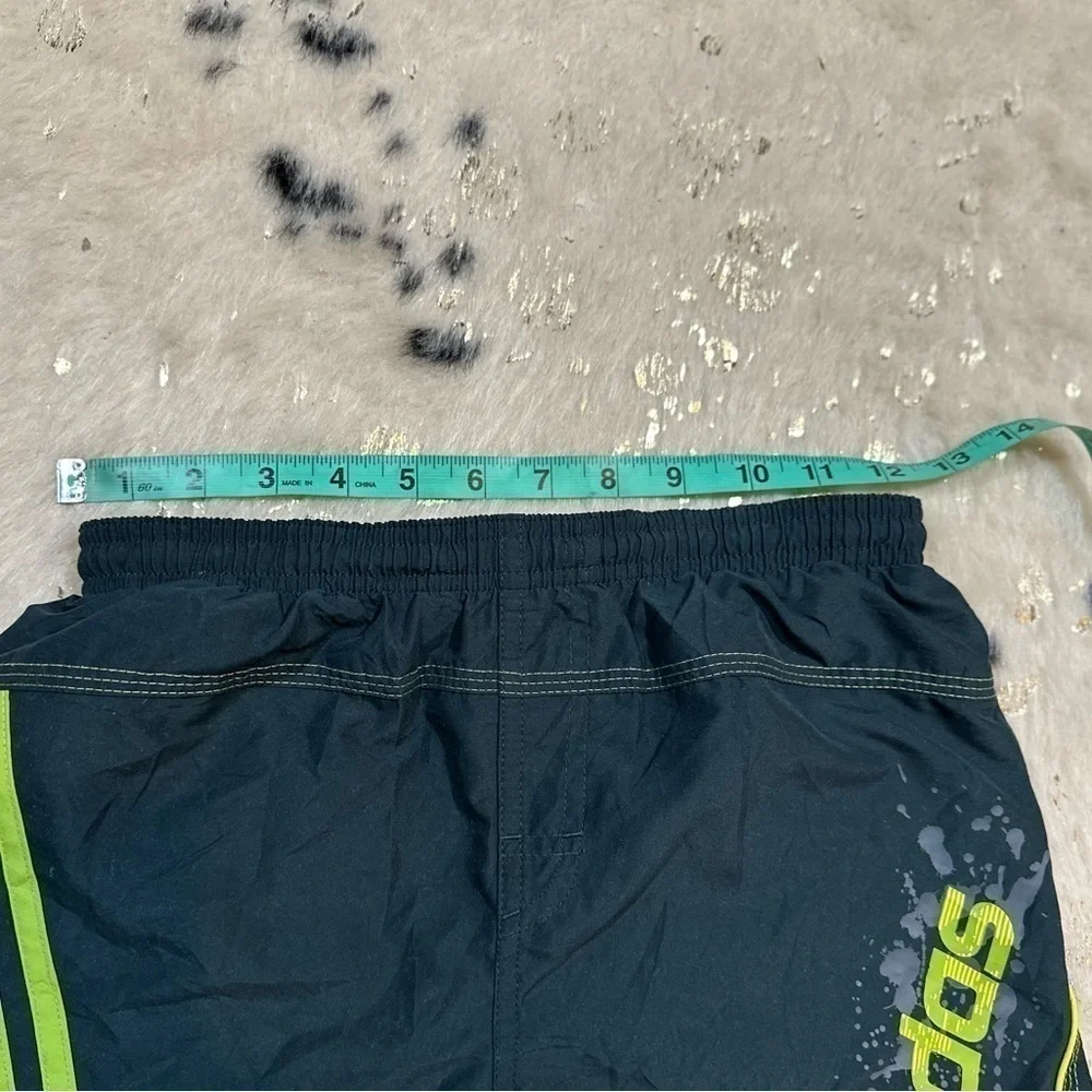 ADIDAS Boy’s Youth Green Swim Trunks Size Small